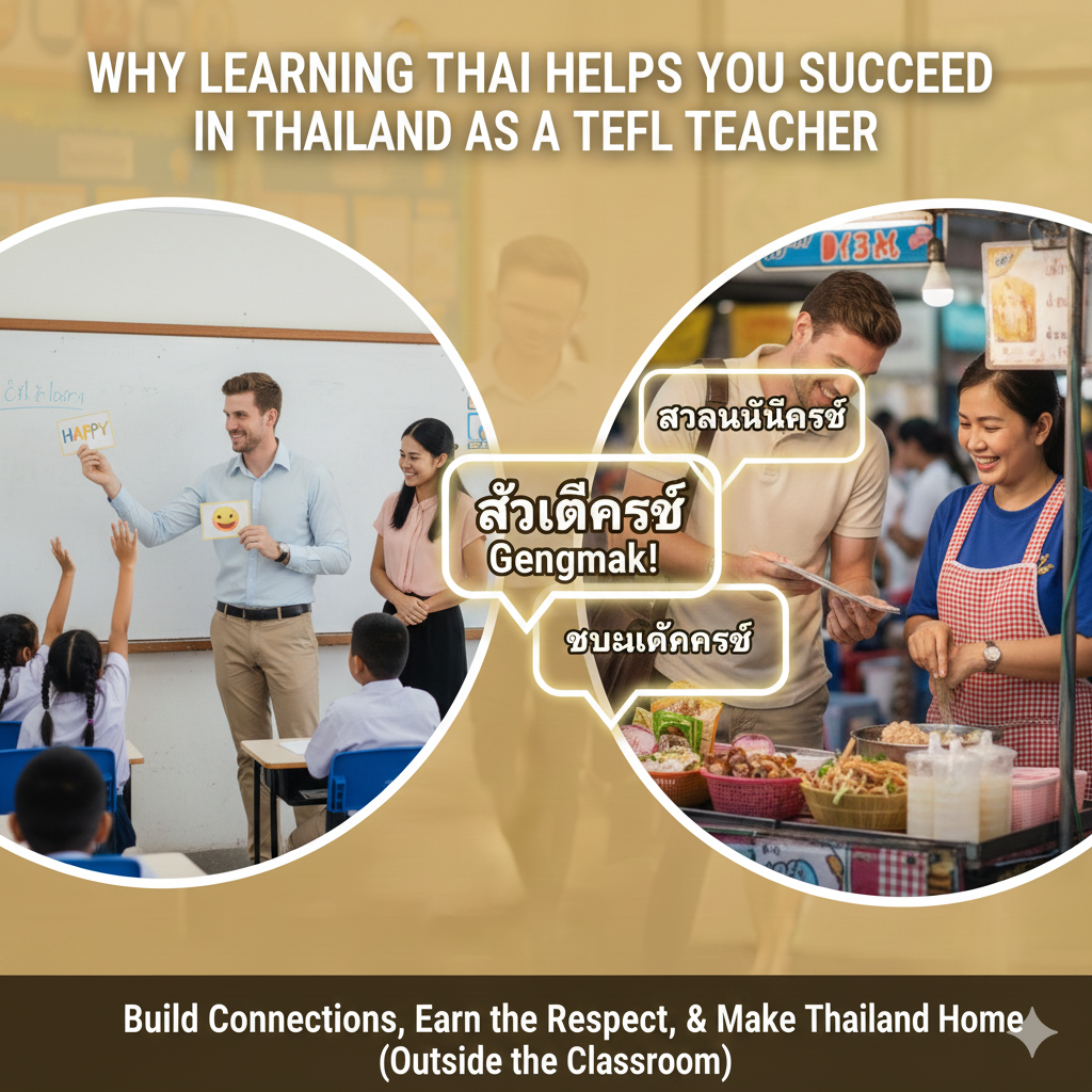 Why Learning Thai Helps You Succeed in Thailand as a TEFL Teacher