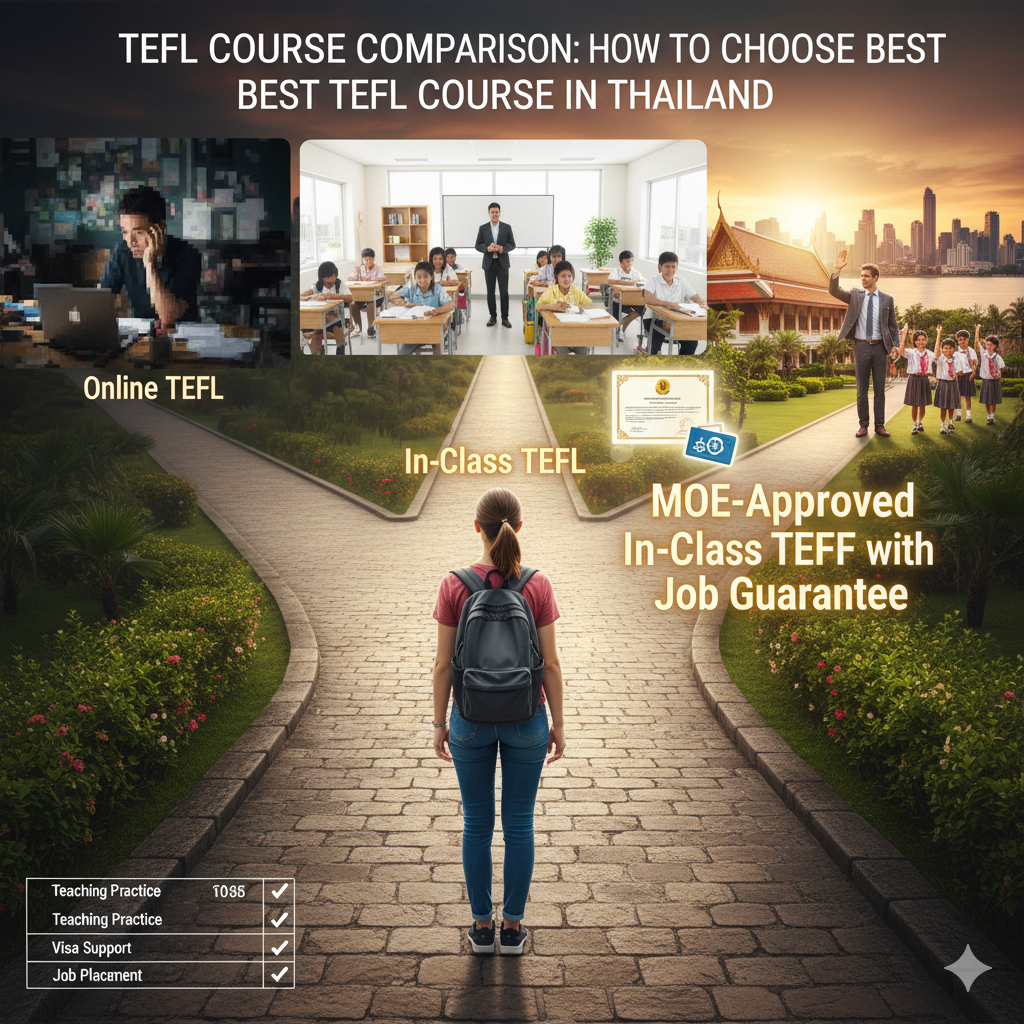 TEFL Course Comparison: How to Choose the Best TEFL Course in Thailand