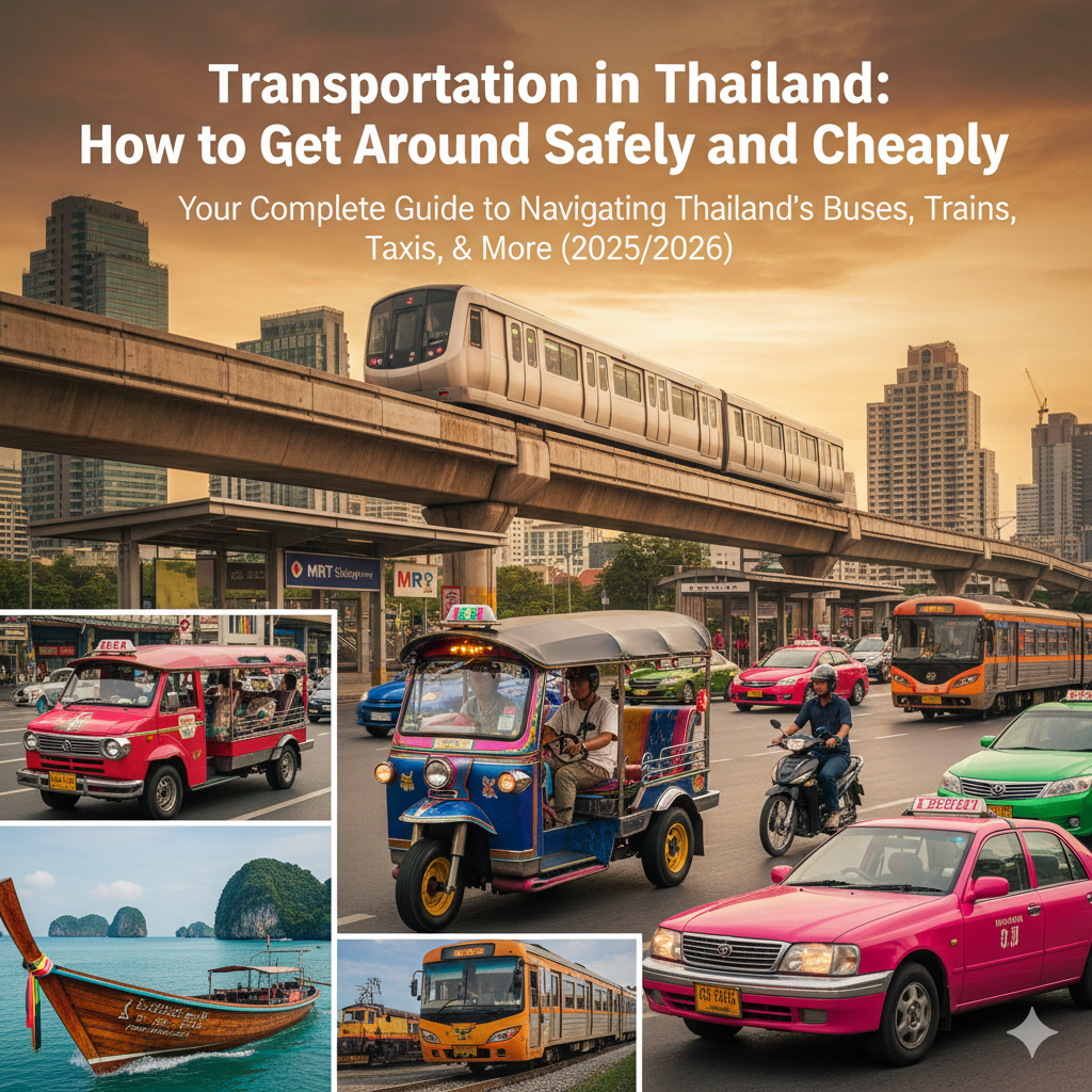 Transportation in Thailand: How to Get Around Safely and Cheaply