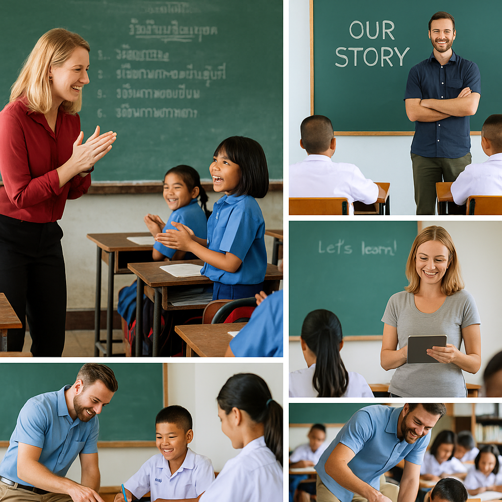 TEFL Teacher Teaching Thai Students